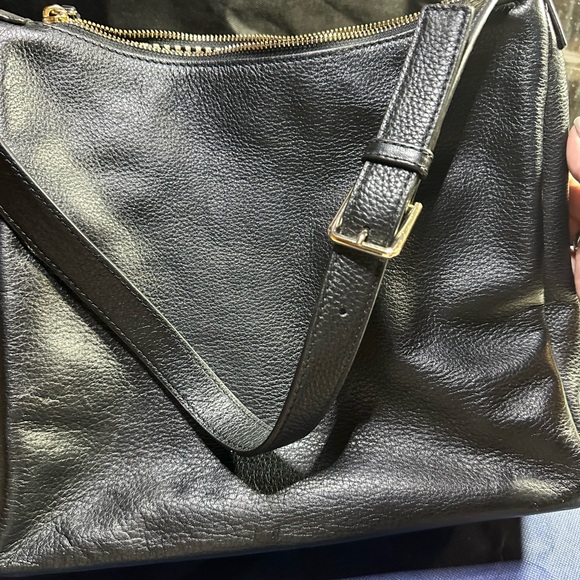Kate Spade beautiful Black leather shoulder bag. No call outs. Very clean. - Picture 3 of 8